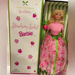 Strawberry Sorbet Barbie Avon Exclusive Special Edition 1998 New In Box Pristine